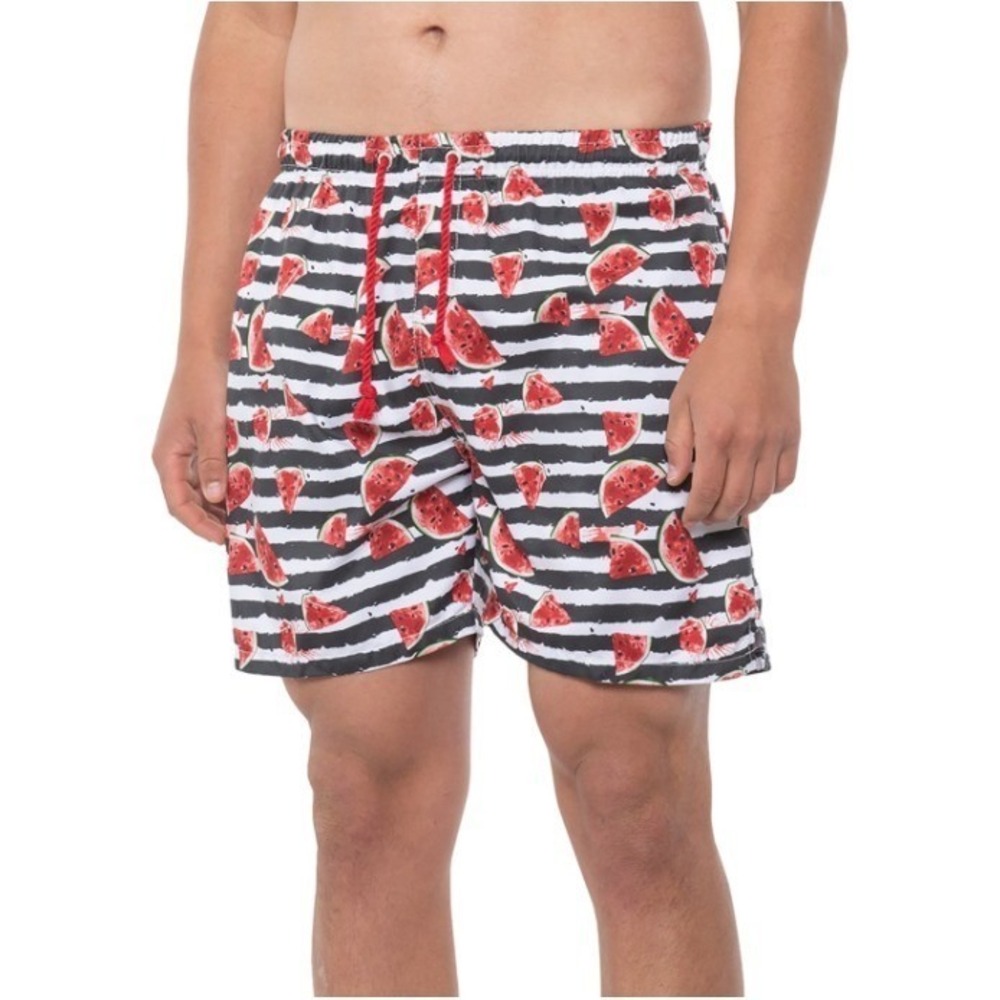 Ingear Swim Shorts Mens Size XLarge Watermelon Swim Trunks Built In Brief New